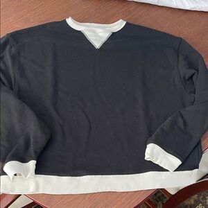 We The Free Black and White Sweatshirt